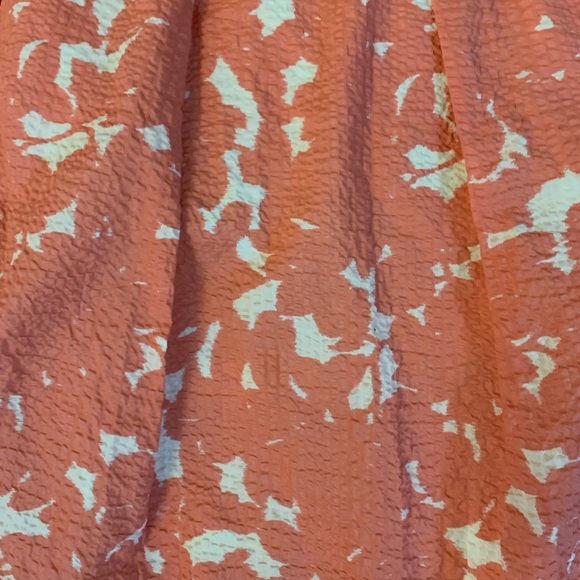 Vintage J Crew Strapless Coral and Cream Dress - Picture 3 of 14